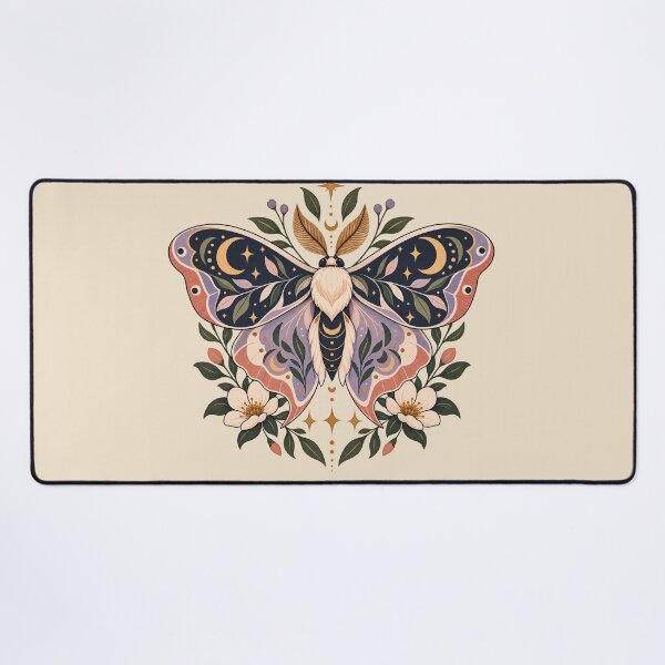 Item preview, Celestial Floral Moth designed and sold by Glottopia.