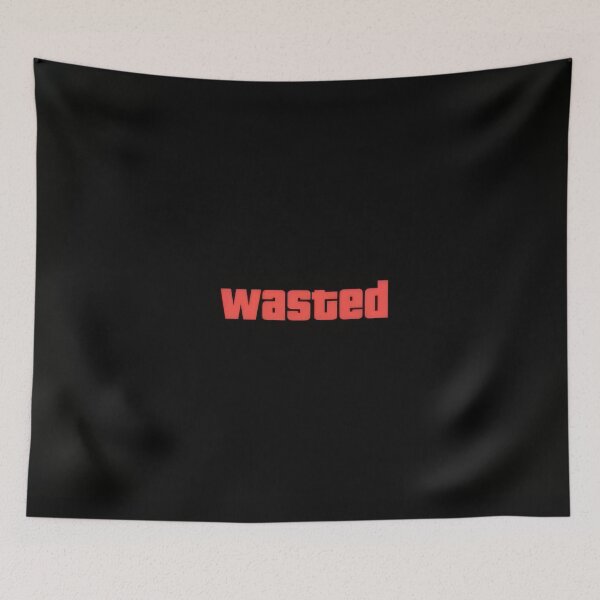 Item preview, Minimalist Game Over Screen Typography - Red Bold Wasted Text Graphic Poster designed and sold by Billy Morfo™.