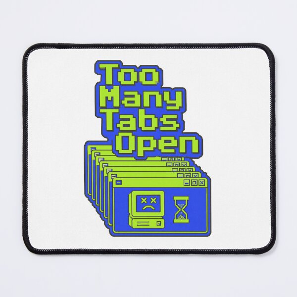Item preview, Too Many Tabs Open Brain Overload Minimalist Line Art designed and sold by BeardWave.