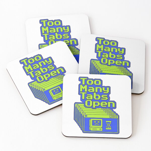 Item preview, Too Many Tabs Open Brain Overload Minimalist Line Art designed and sold by BeardWave.