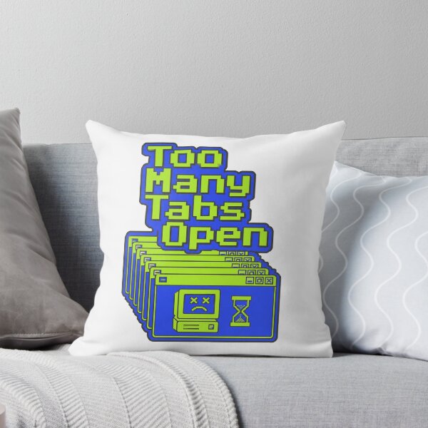 Item preview, Too Many Tabs Open Brain Overload Minimalist Line Art designed and sold by BeardWave.