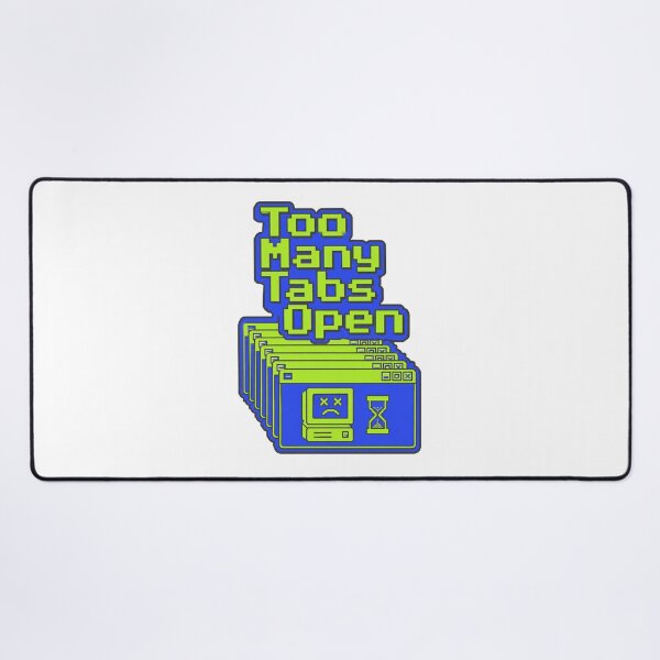 Item preview, Too Many Tabs Open Brain Overload Minimalist Line Art designed and sold by BeardWave.