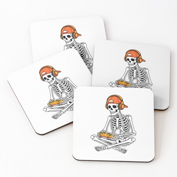 Item preview, Skeleton Gamer with Headphones and Cap designed and sold by Dmo3HarkoArt.