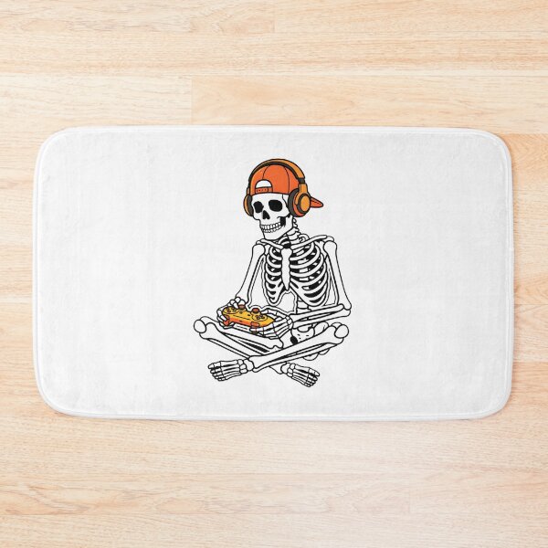 Item preview, Skeleton Gamer with Headphones and Cap designed and sold by Dmo3HarkoArt.