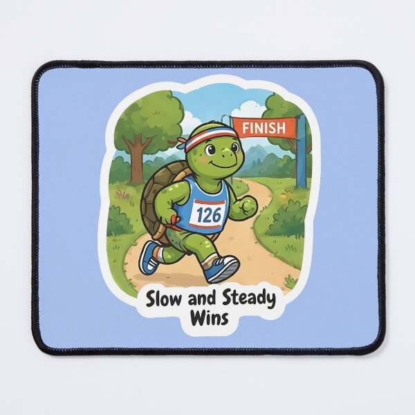 Item preview, Cute Turtle Runner – Slow and Steady Wins Marathon Gift designed and sold by Isliath.
