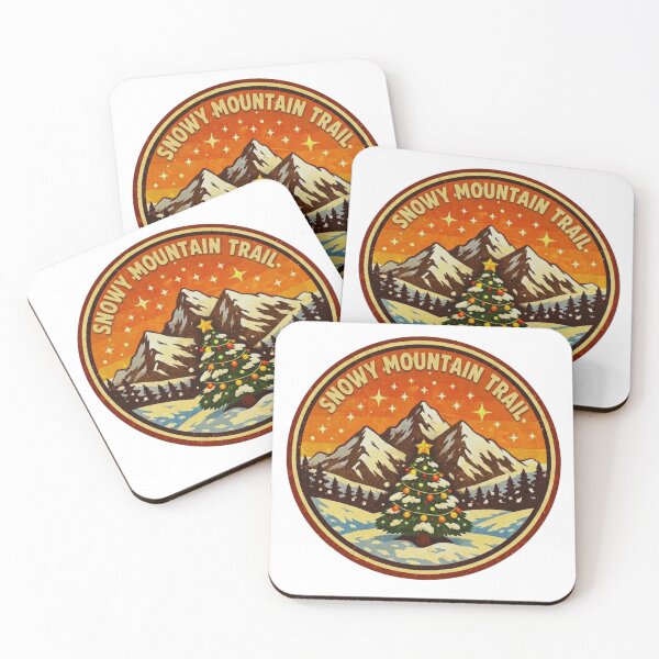 Item preview, Snowy Mountain Trail – Holiday Winter Hiking Adventure Badge designed and sold by GabeMountainArt.