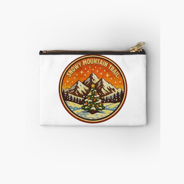 Item preview, Snowy Mountain Trail – Holiday Winter Hiking Adventure Badge designed and sold by GabeMountainArt.