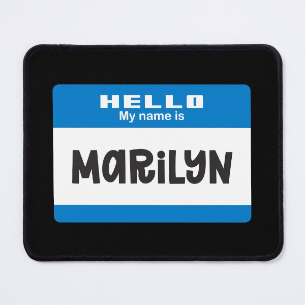 Item preview, Hello My Name is Marylin - Blue Name Tag designed and sold by Vector-Artist.