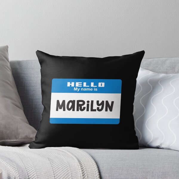 Item preview, Hello My Name is Marylin - Blue Name Tag designed and sold by Vector-Artist.