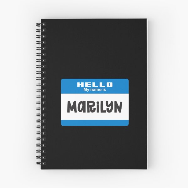 Item preview, Hello My Name is Marylin - Blue Name Tag designed and sold by Vector-Artist.
