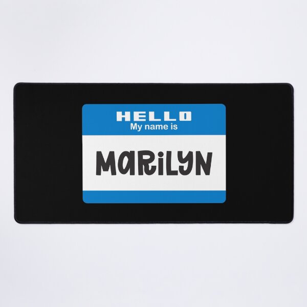 Item preview, Hello My Name is Marylin - Blue Name Tag designed and sold by Vector-Artist.
