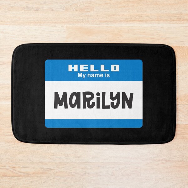 Item preview, Hello My Name is Marylin - Blue Name Tag designed and sold by Vector-Artist.