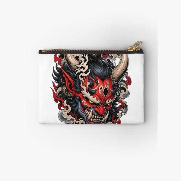 Item preview, Wrathful Oni Demon - Traditional Japanese Neo-Tribal Tattoo designed and sold by ZayCreates.