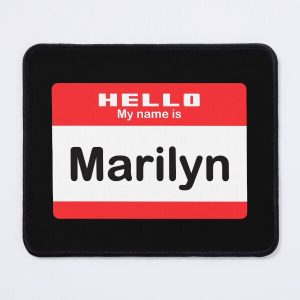 Item preview, Hello My Name is Marylin - Red Name Tag designed and sold by Vector-Artist.