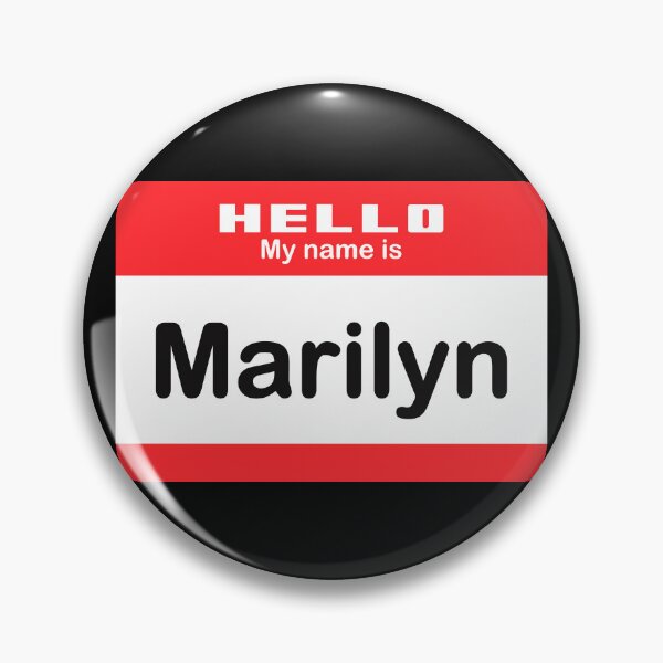 Item preview, Hello My Name is Marylin - Red Name Tag designed and sold by Vector-Artist.