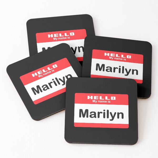 Item preview, Hello My Name is Marylin - Red Name Tag designed and sold by Vector-Artist.