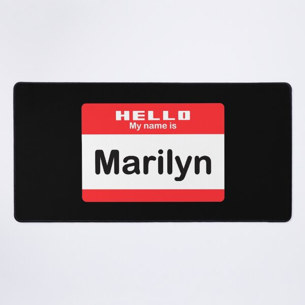 Item preview, Hello My Name is Marylin - Red Name Tag designed and sold by Vector-Artist.