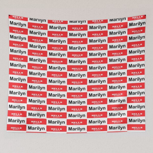 Item preview, Hello My Name is Marylin - Red Name Tag designed and sold by Vector-Artist.