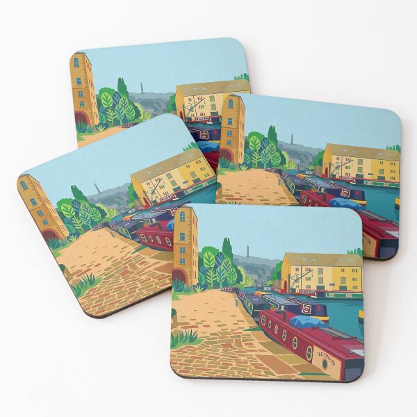 Item preview, Sowerby Bridge Canal Basin – Matisse Style designed and sold by ArtworkNorth.