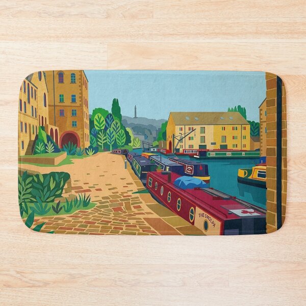 Item preview, Sowerby Bridge Canal Basin – Matisse Style designed and sold by ArtworkNorth.