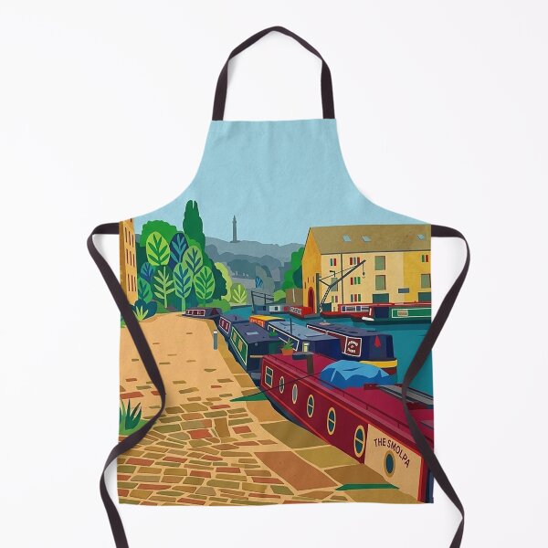Item preview, Sowerby Bridge Canal Basin – Matisse Style designed and sold by ArtworkNorth.