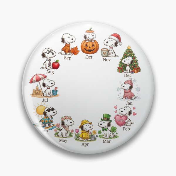 Item preview, Snoopy's Year Calendar designed and sold by COFFEEWITHARTS.