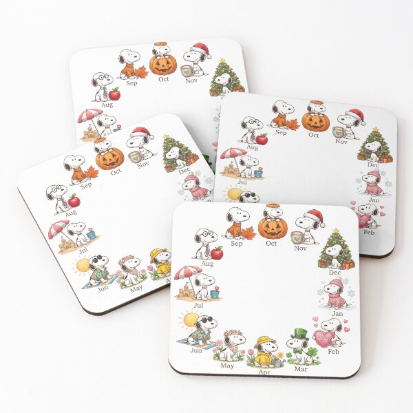 Item preview, Snoopy's Year Calendar designed and sold by COFFEEWITHARTS.