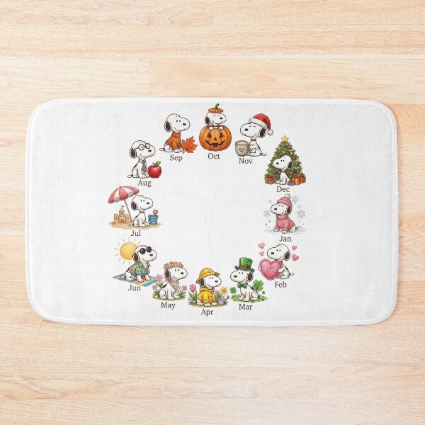 Item preview, Snoopy's Year Calendar designed and sold by COFFEEWITHARTS.