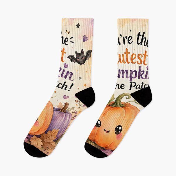 Item preview, You’re the Cutest Pumpkin in the Patch – Cute Halloween Watercolor designed and sold by blankTeeShirt.