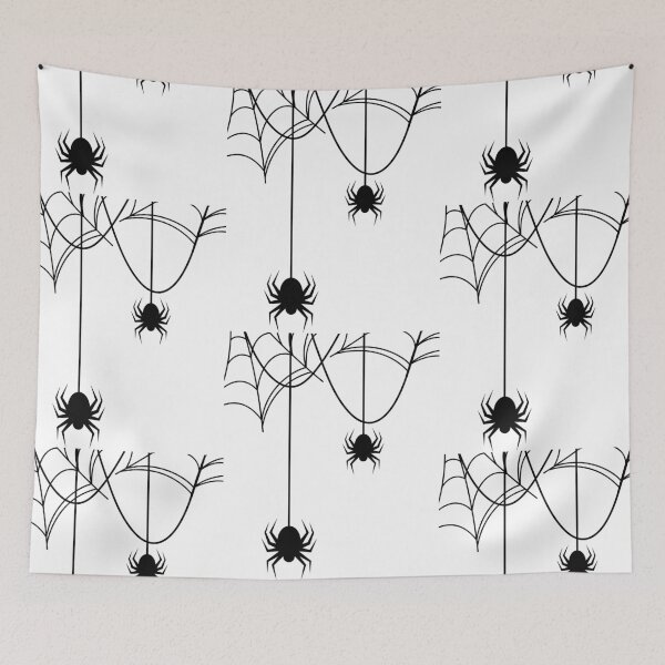 Item preview, Spooky Spider Crawling Down a Web Halloween Design designed and sold by iamKRUK.