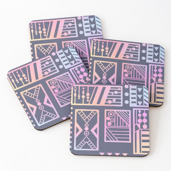 Item preview, Pastel Geometric Blocks on Gray  designed and sold by JaygiesDesign.