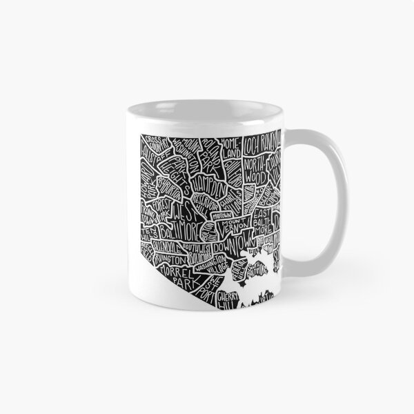 Item preview, Baltimore Neighborhoods Map Art Highlighting Unique City Districts and Local Charm designed and sold by helliscool.