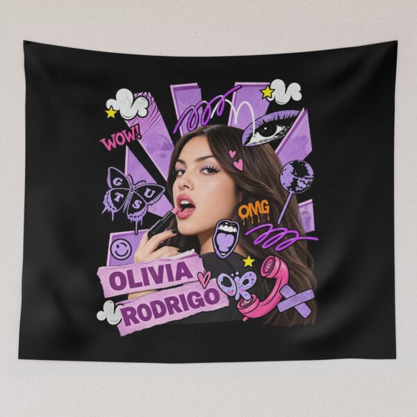 Item preview, Olivia Rodrigo Vintage Pop Star Graphic Music Fan Concert designed and sold by MarinRosito.