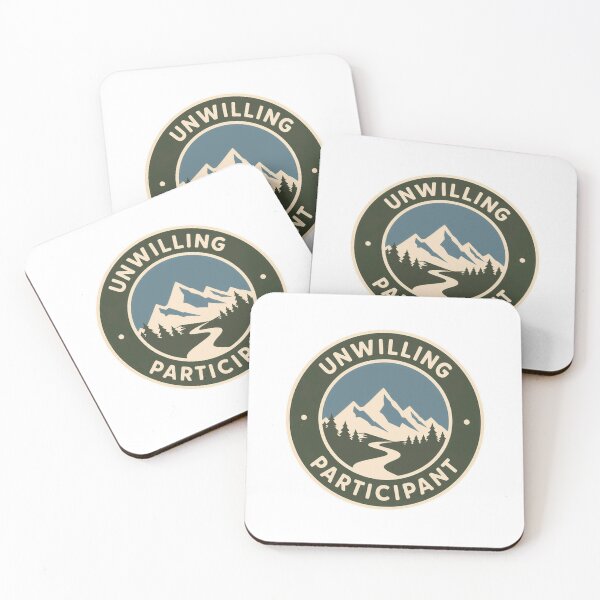 Item preview, Unwilling Participant Funny Outdoor Lover Hiking Camping Humor designed and sold by SkeletonsDanger.