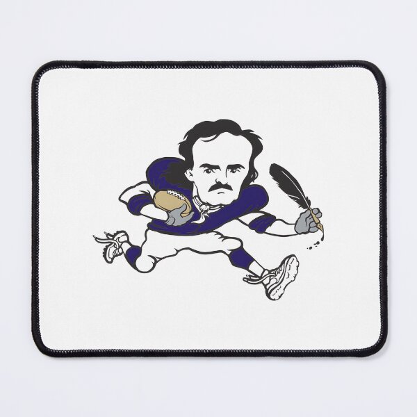 Item preview, Baltimore Ravens Inspired Edgar Allan Poe Gothic Football Design designed and sold by helliscool.