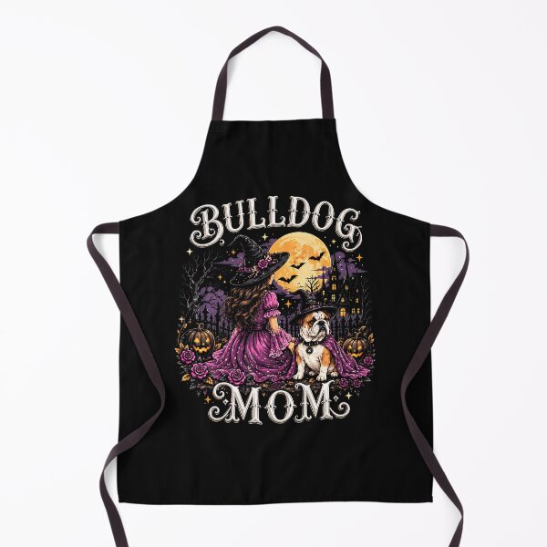 Item preview, Halloween Pink Witch Bulldog Mom Gothic Spooky Moon Night designed and sold by Chromatic-Cubes.