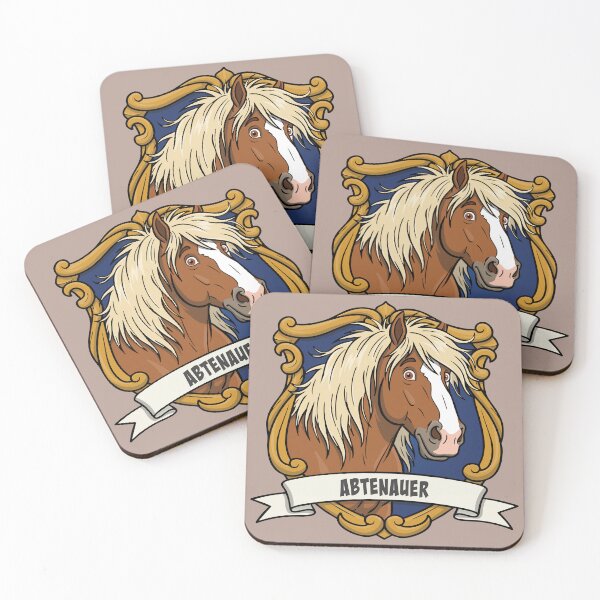Item preview, The caricature of the Abtenauer horse in a coat of arms designed and sold by Cheval-de-coeur.