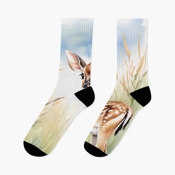 Item preview, Cute Watercolor Fawn in Meadow Grass designed and sold by Hackl20.