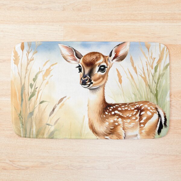 Item preview, Cute Watercolor Fawn in Meadow Grass designed and sold by Hackl20.