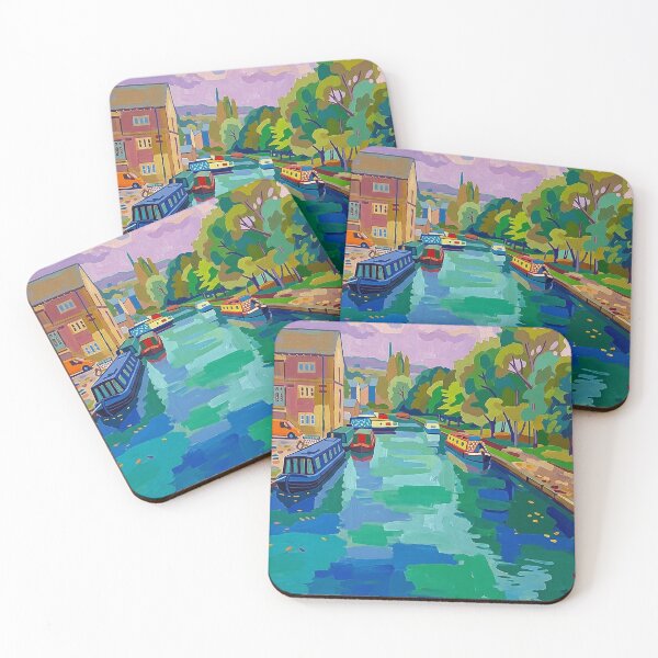 Item preview, Sowerby Bridge Canal Basin in Matisse Style designed and sold by ArtworkNorth.