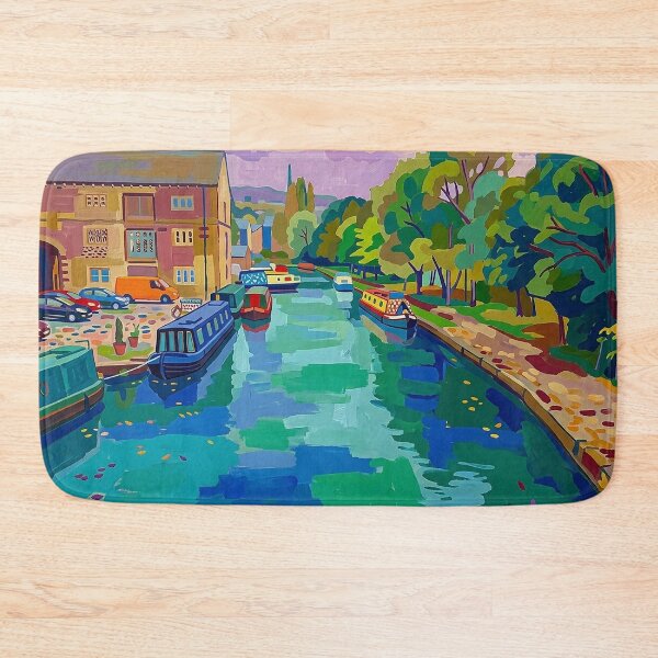 Item preview, Sowerby Bridge Canal Basin in Matisse Style designed and sold by ArtworkNorth.