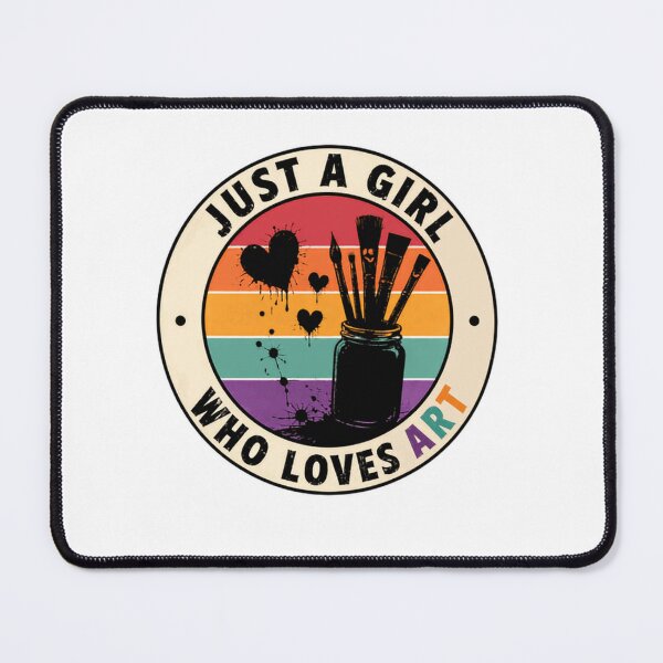 Item preview, Just A Girl Who Loves Art | Female Artist Creative Passion designed and sold by SkeletonsDanger.