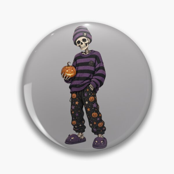 Item preview, Cool Skeleton Halloween Pajamas Pumpkin Streetwear designed and sold by CF_VintageDesign.