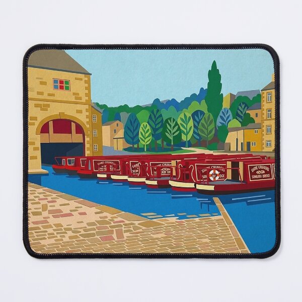 Item preview, Sowerby Bridge Canal Basin – Matisse Style designed and sold by ArtworkNorth.