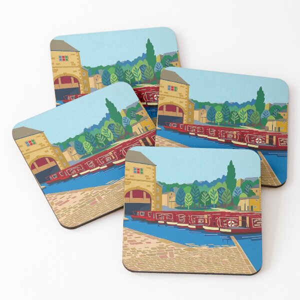 Item preview, Sowerby Bridge Canal Basin – Matisse Style designed and sold by ArtworkNorth.