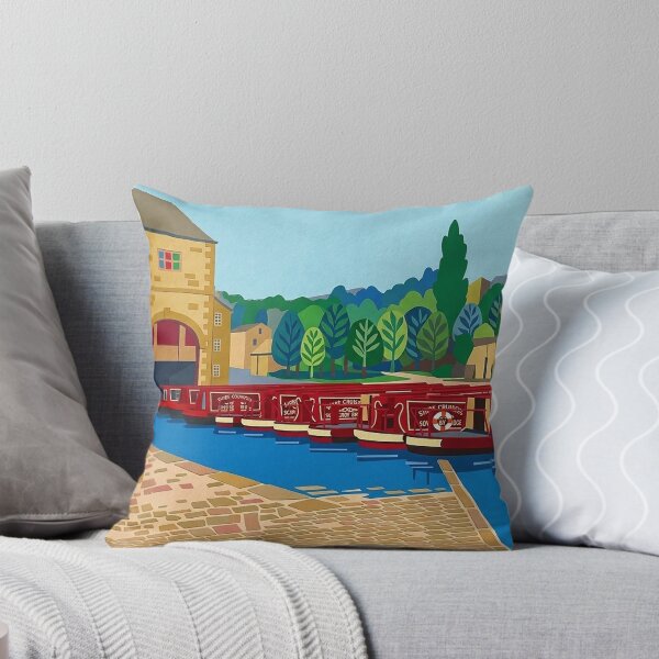 Item preview, Sowerby Bridge Canal Basin – Matisse Style designed and sold by ArtworkNorth.