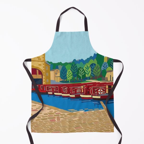 Item preview, Sowerby Bridge Canal Basin – Matisse Style designed and sold by ArtworkNorth.