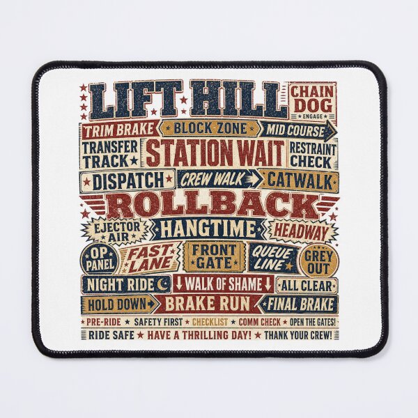 Item preview, Roller Coaster Slang - Vintage Design designed and sold by NicheWearStudio.