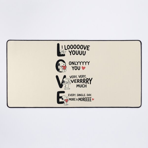 Item preview, LOVE Acronym with Snoopy designed and sold by COFFEEWITHARTS.