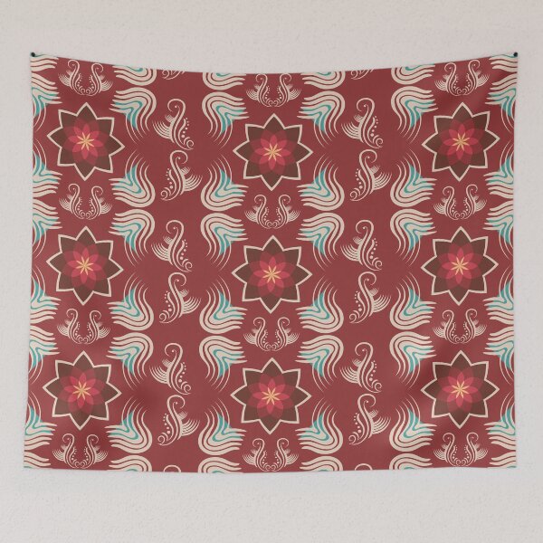 Item preview, Indian Paisley Floral Pattern Textile Design designed and sold by CHANCHANAI.